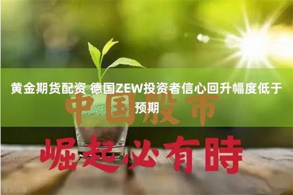 黄金期货配资 德国ZEW投资者信心回升幅度低于预期