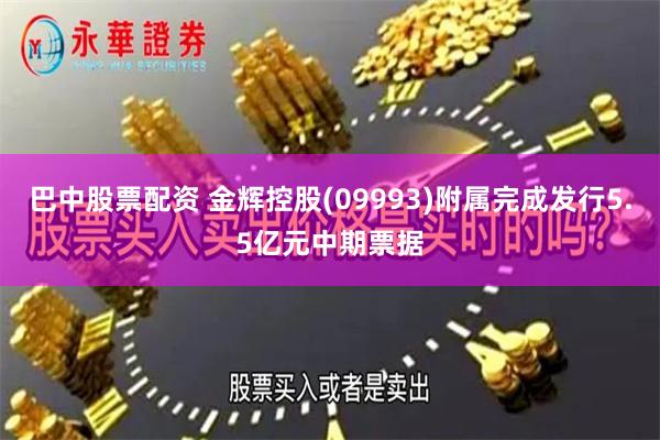 巴中股票配资 金辉控股(09993)附属完成发行5.5亿元中期票据